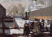 George Wesley Bellows Docker oil painting on canvas